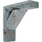 Ekena Millwork 3 1/2"W x 18"D x 18"H Vintage Farmhouse Bracket, Barnwood Decor Collection, Driftwood Blue BKTB03X18X18TRBU - alternate 1